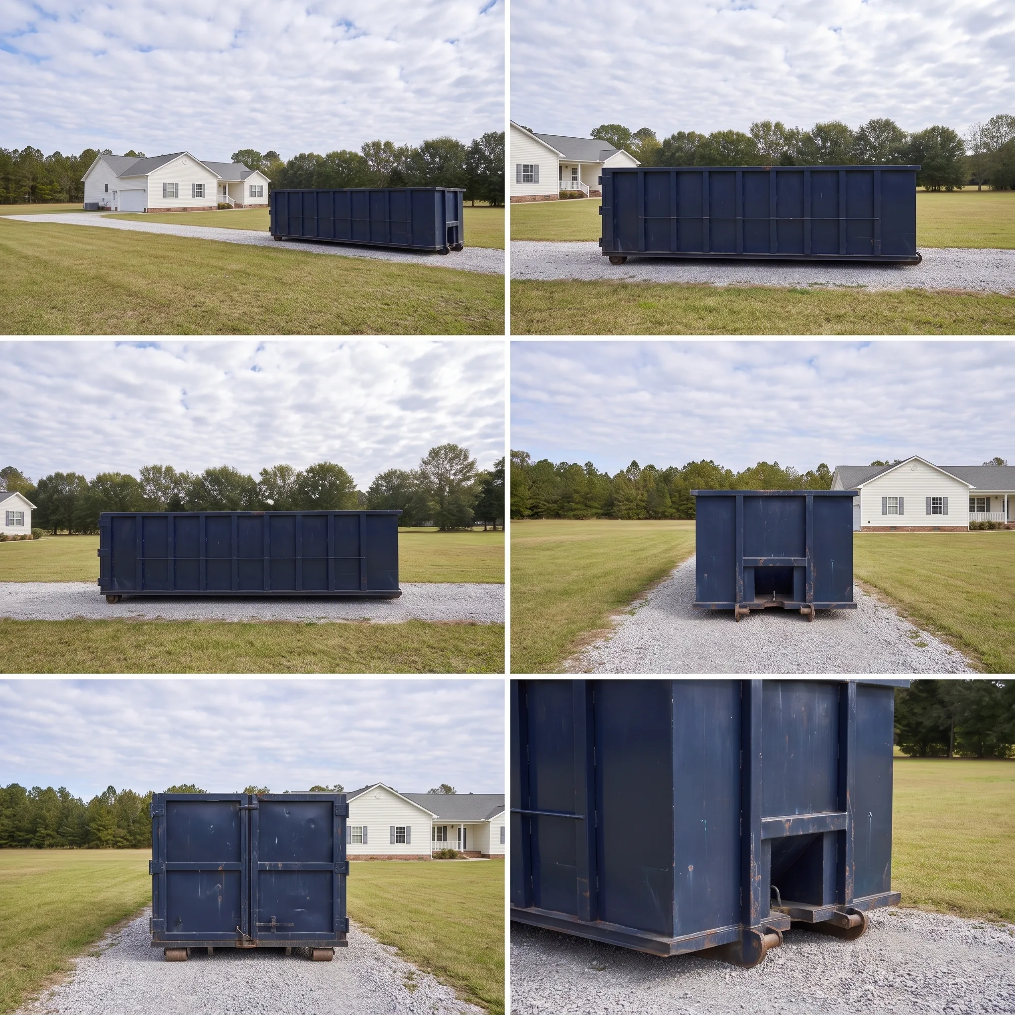 Dumpster on a Downs, KS job site